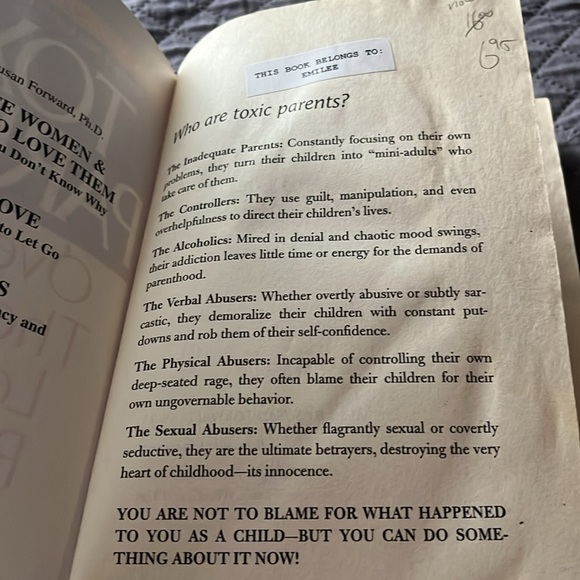 Toxic Parents - A Book by Susan Forward - Picture 5 of 7